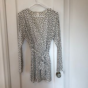 Empire waist long sleeve blouse